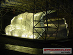 Tunnel illuminé en Barrisol forme 3D