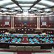Barrisol Akoestisch spanplafond in een parlement