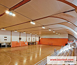 Plafond Barrisol Trempovision dans une salle de sport