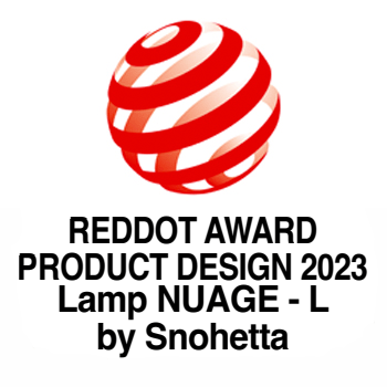 REDDOT AWARD
PRODUCT DESIGN 2023 Lamp NUAGE - L by Snohetta