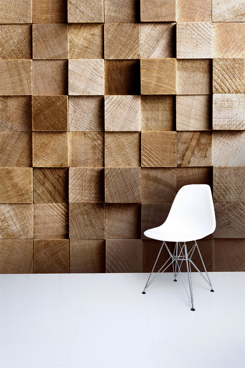 Mur Artolis® lumineux (éteint) motif bois imprimé réf. BEW01