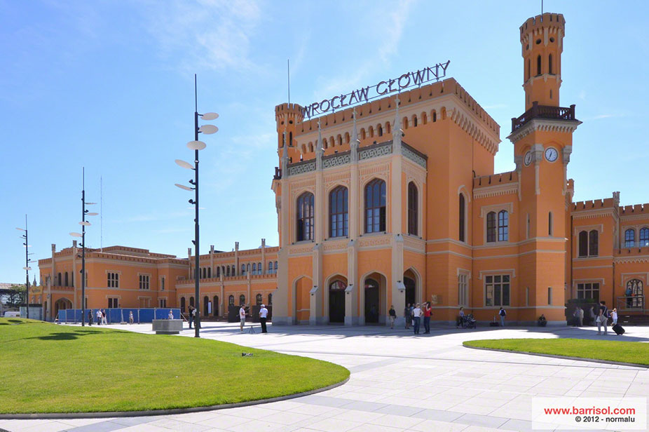 Railway station of Wrocław